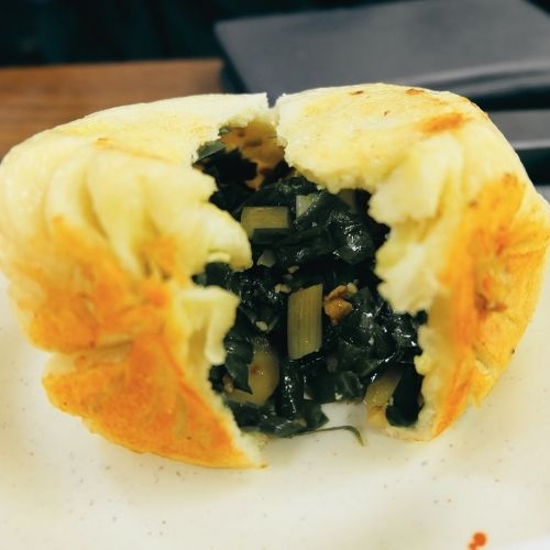 台湾の朝食の焼餅の写真