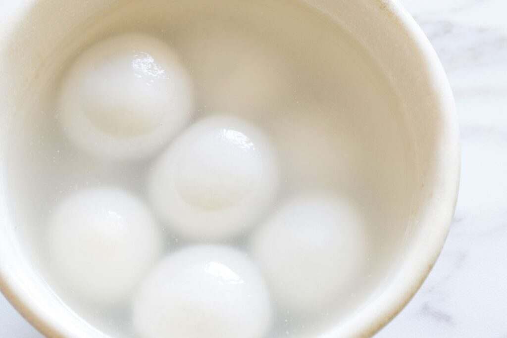 台湾の冬至に食べる湯圓(タンユエン)の白玉団子
